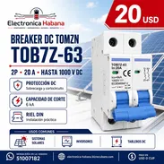 Breaker Solar DC TOMZN 20A 2P hasta 1000V - Img 57212587