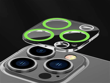 Vendo mica de protección para cámaras traseras de iPhone con bordes fluorescente! - Img 56680994