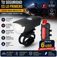 Juego de luces trasera y delantera para bicicletas - Img 55075622