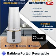 Batidora Portátil Recargable 300ml - Img 55776755