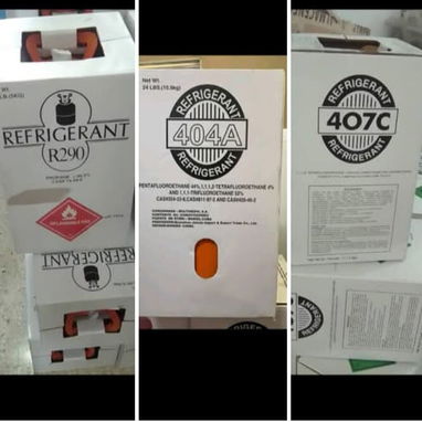 Cajas de hojas blancas y gas refigerante - 4/4