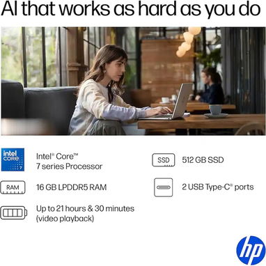 📛 LAPTOP HP OmniBook 5 Flip 📛360° 2en1 14" 2K IPS Tactil, Core 7 150U, 16GB, 512SSD, bateria 22H. Sellada en 📦 - Img 118493121