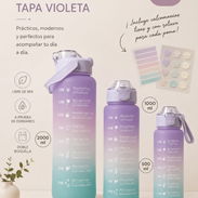 Set de 3 pomos tapa Violeta - Img 55345776