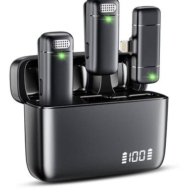 Mini Micrófono Lavalier Inalámbrico (Pack de 2) – Black | videojuegoshabana.com - Img 123470199