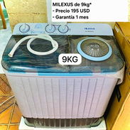 lavadora semiautomática Milexus 9kg. yoarley 💯 - Img 56136984