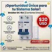 ⚡️ ÚLTIMO BREAKER DC 16A ($20 USD) - IDEAL PARA PANELES SOLARES ⚡️ Modelo CHTAIXI (DZ47NZ-63 C16) - Img 58056690