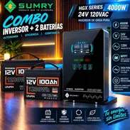 Inversor híbrido Sumry 4000W (110v) + 2 Baterías 12v/100A - Img 57887028