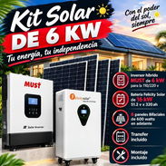 Kit solar de 6 kw  Inversor híbrido Must de 6 kw para la 110/220 v Batería Felicity Solar de 16 kw - Img 57537501