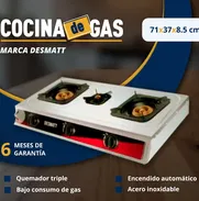 COCINA DE GAS Marca Desmatt Quemador Triple - Img 50041732