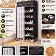Zapatera de 7 niveles con gavetas y protección antipolvo (DH) - Img 57439813