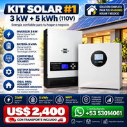 ⚡ KIT SOLAR 3 KW + 5 KWH DE RESPALDO | 110 V (HBR) - Img 57786077