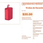 Parlante Inalámbrico BOC244 con Sonido Balanceado y Radio FM VPT#-0234 - Img 55445781