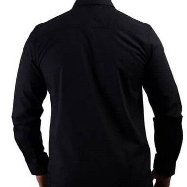 CAMISA NEGRA PARA HOMBRES GRANDES U OBESOS DE MANGAS LARGAS TALLA 3XL - Img 109498081