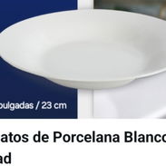 Platos finos, blancos, hondos y de porcelana. Mensajería adicional. - Img 54075911