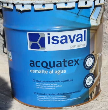 Pintura esmalte Isaval color azul original 100% para piscina,carro,techos etc. - Img 86895666