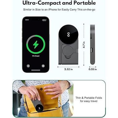 🔋 CARGADOR INALÁMBRICO 3 EN 1 MAGSAFE 15W PLEGABLE PARA IPHONE APPLE WATCH AIRPODS ENVÍO + GARANTÍA - Img 123432236