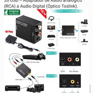 Adaptador de Audio RCA a Óptico - Img 56501824