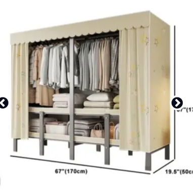 Para tu hogar: adiós a los escaparates: Clóset Armario de Tela con Estructura Metálica 💰 135 usd. - Img 121938809