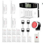 Alarma Inalambrica GSM Profesional con 4 Sensores Movimiento + 10 Magnetico Puerta/Ventana + Botón Pánico + 4 LLaveros - Img 45493651