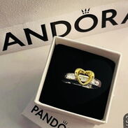 Anillo Pandora con corazón de Oro - Img 45376667