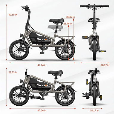 🍀Bicicleta Eléctrica 5TH WHEEL 14" para Adultos – Motor 650W Pico🍀 - Img 123330519