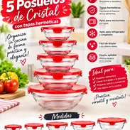 Set de 5 pozuelos de cristal 12 USD - Img 58083563