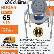 SILLA SANITARIA PORTATIL CON CUBETA - Img 55005897