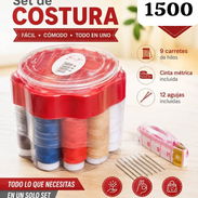 Set de costura con agujas de coser a mano, hilos, cm y dedal en centro Habana cerca del capitolio - Img 55998059