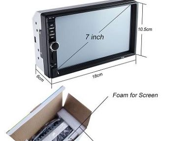 Reproductora carro pantalla táctil 7 pulgadas con cámara de visión trasera 100€ - Img 40318684