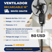 Ventilador recargable - Img 58389954