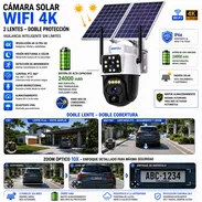 Cámara d seguridad/2 paneles solar/2 lentes 10 MPX/ Wifi - Img 55400150