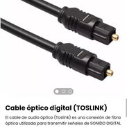 Cable de audio óptico* Cable de audio optico digital Toslink / Cable de audio óptico para RCA - Img 39097604