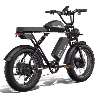 BLUVALL K10 e-bike fat tire black 3000W 52V 43Ah dual beat. LCD - 4/7