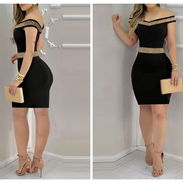 Dark Egypt - Elegante vestido tipo funda de una sola hombrera para mujer - Img 54671713