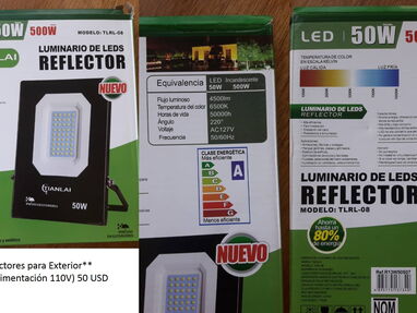 Vendo Reflector, lámpara de exterior 50W, 100W, 200V de luz LED, para alumbar patios, fachadas, fincas, carteles. - Img 63591488