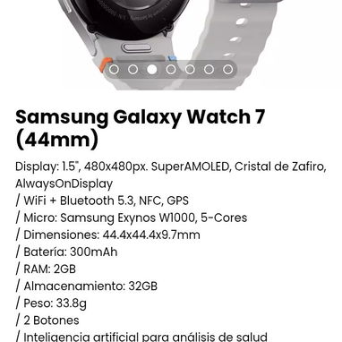 Samsung Galaxy Watch 7 (44mm). Nuevo con garantía - Img 102659687