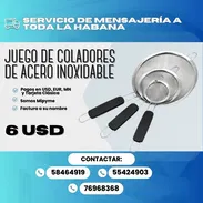 Juego de Coladores de Acero Inoxidable – Precio: 6 USD - Img 57878515