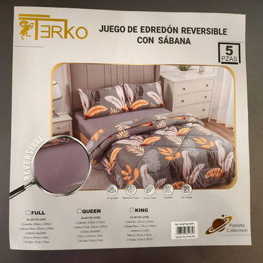 Juego de edredon reversible talla King - Img 120604977