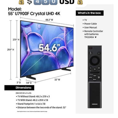 TV de 50”-85” Pulgadas Samsung , LG , TCL Smart TV ( 2025 )Ultimas series  Lo mejor en Precios - Img 117678379