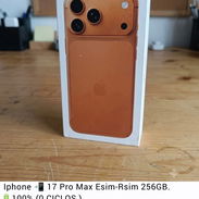IPhone 17 pro max Con su caja con 100 de bateria versión esim - Img 55839185