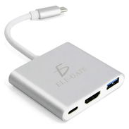 Adaptador Tipo c 3 en 1 HDMI 4K. USB TIPO C - Img 56918447