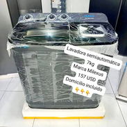 Lavadora semiautomática 7kg Marca Milexus. - Img 55787603