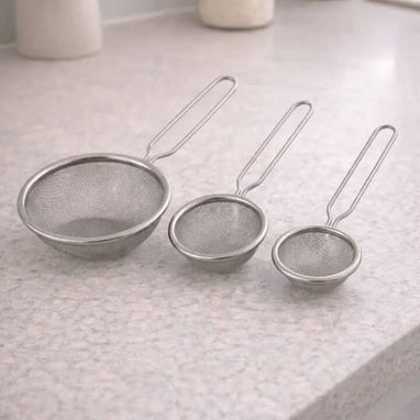 Colador metálico de cocina (set 3 piezas) (CV) - Img 122160080