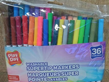 Para escuela lapices portaminas gomas de borrar y gomas pegar , bolígrafos tijeras colores plumones crayolas acuarela , - Img 40010666