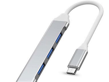 ⭕️ Extensiones USB ✅ 4 puertos ✅ para Computadoras, Tabletas, Móviles o Teléfonos, Lapto, Bocinas, equipos y más - Img main-image