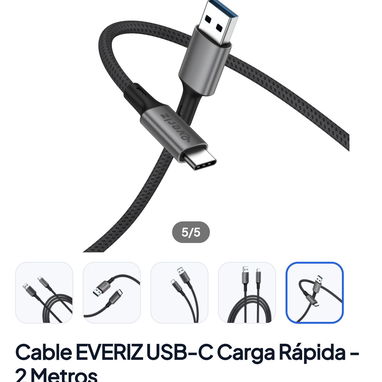 🔌⚡ ¡Cables de Carga V8, tipoC y para IPhone! ⚡📱 🌐 Carga estándar y carga rápida - Img 125941267