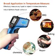 Termómetro infrarrojo para cocinar, calibrar etc, emisividad ajustable con temperatura de -50 a 400 Grados Celsius - Img 45221486