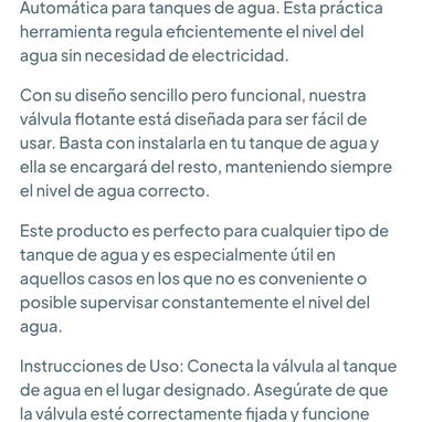 Válvula flotante para tanque - Medida ½ Media y ¾ tres cuartos - Modelo Vertical y Horizontal 🌐 - 6/7