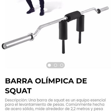 Barras olímpicas para hacer ejercicio - Img 119457980