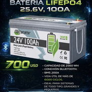 Batería LiFePO4 25.6V, 100Ah - Img 57541952